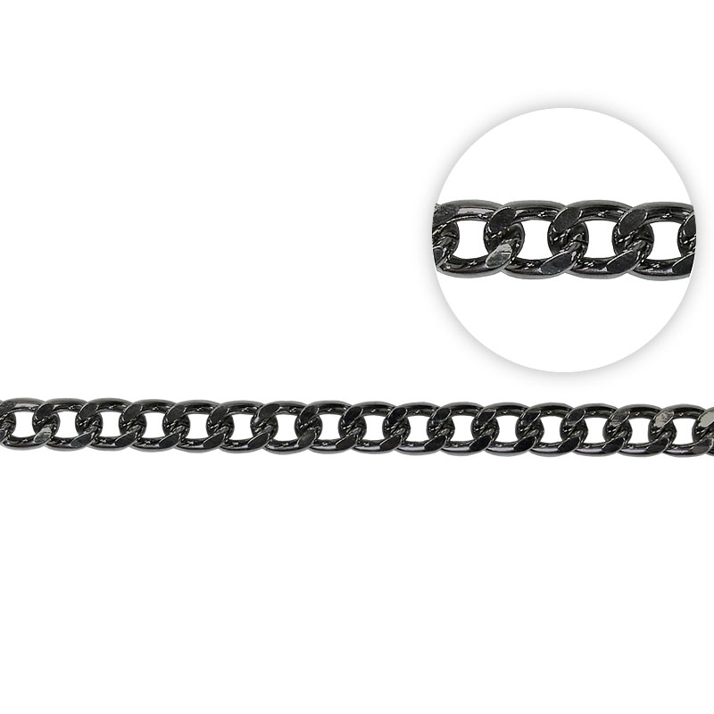 Metal chain 2117 black nickel