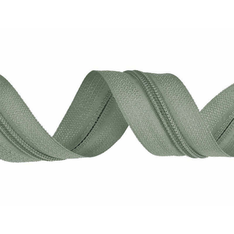 NYLON ZIPPER TAPE WITH CORD 3 (135) SAGE GREEN  200 MB