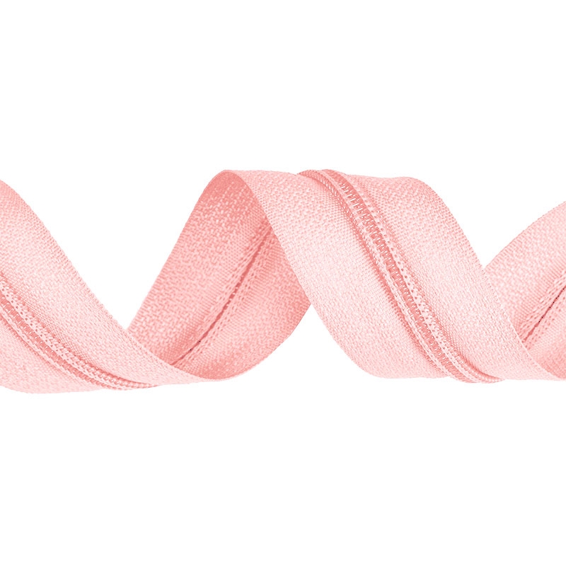 NYLON ZIPPER TAPE WITH  CORD 3 (512) PINK 200 MB
