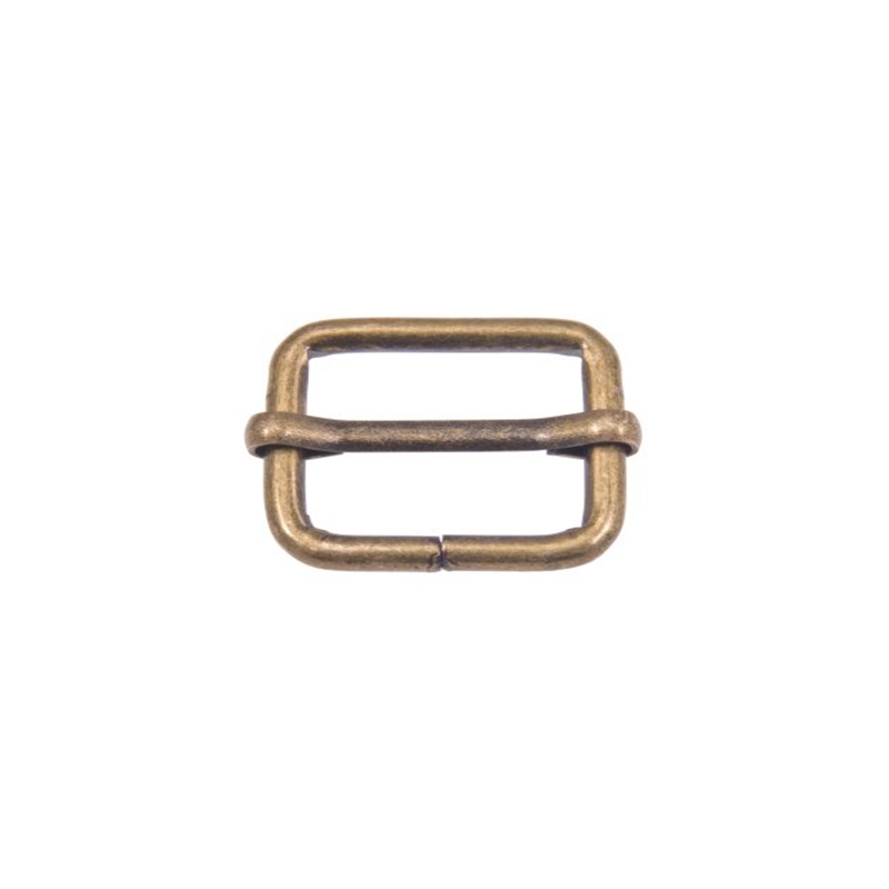 METAL SLIDE BUCKLE 30/20/3 MM OLD GOLD WIRE 100  PCS