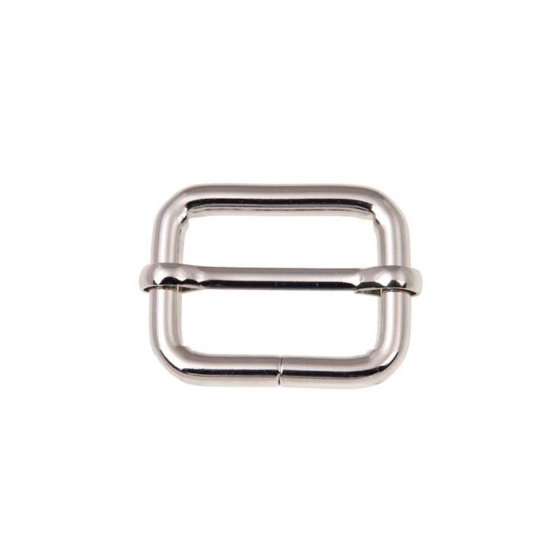 EXTRA SHINING METAL SLIDE BUCKLE 33/25/6 MM   GLOSSY NICKEL WIRE 1 PCS
