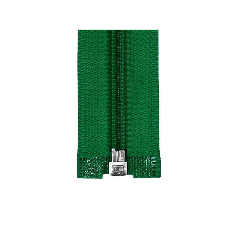 NYLON READY ZIPPER 5 AUTO LOCK OPEN END 50 CM (084) GREEN