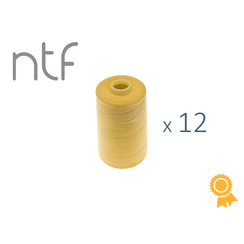 POLYESTER THREADS NTF 40/2 YELLOW A517 1000 M x 12 PCS.