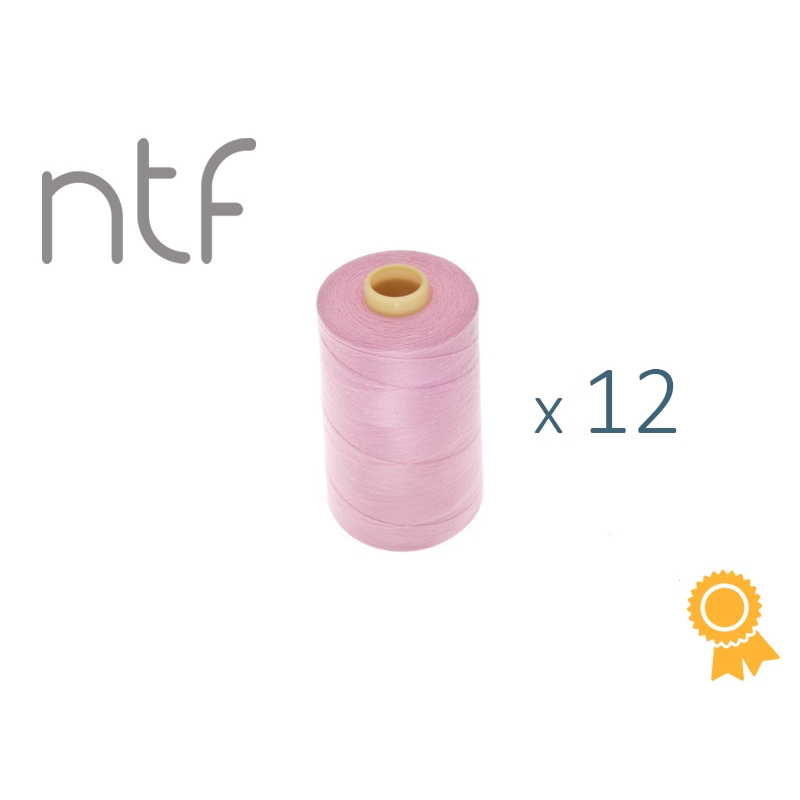 POLYESTER THREADS NTF 40/2 BABY PINK A550 1000 M x 12 PCS.