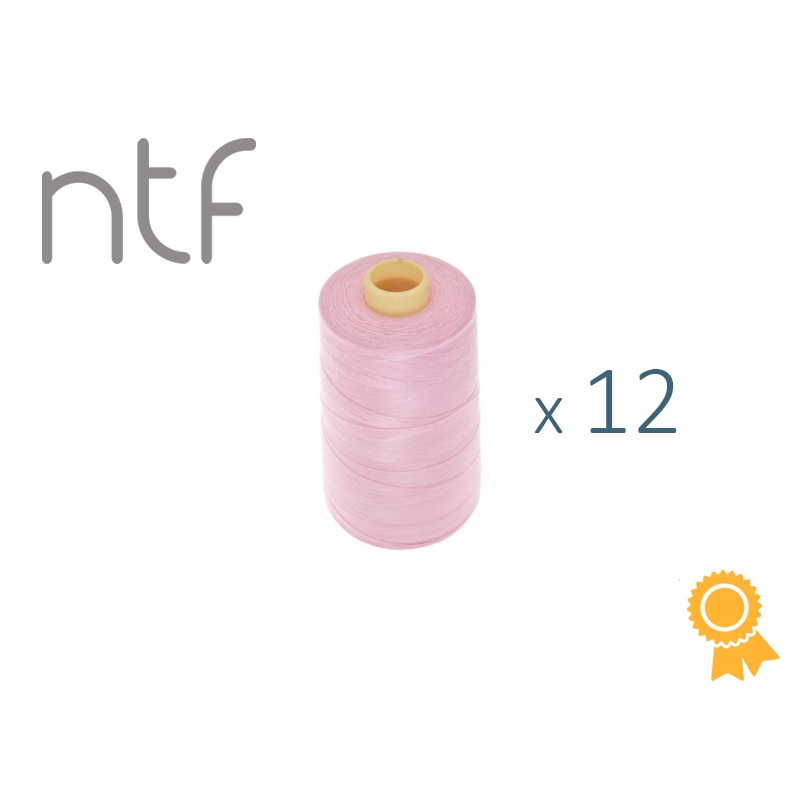 Nici poliestrowe NTF 120 (40/2)  różowe A549 1000 m x 12 szt.