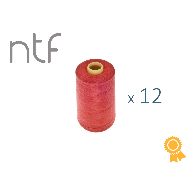 POLYESTER THREADS NTF 40/2 CORAL A543 1000 M x 12 PCS.