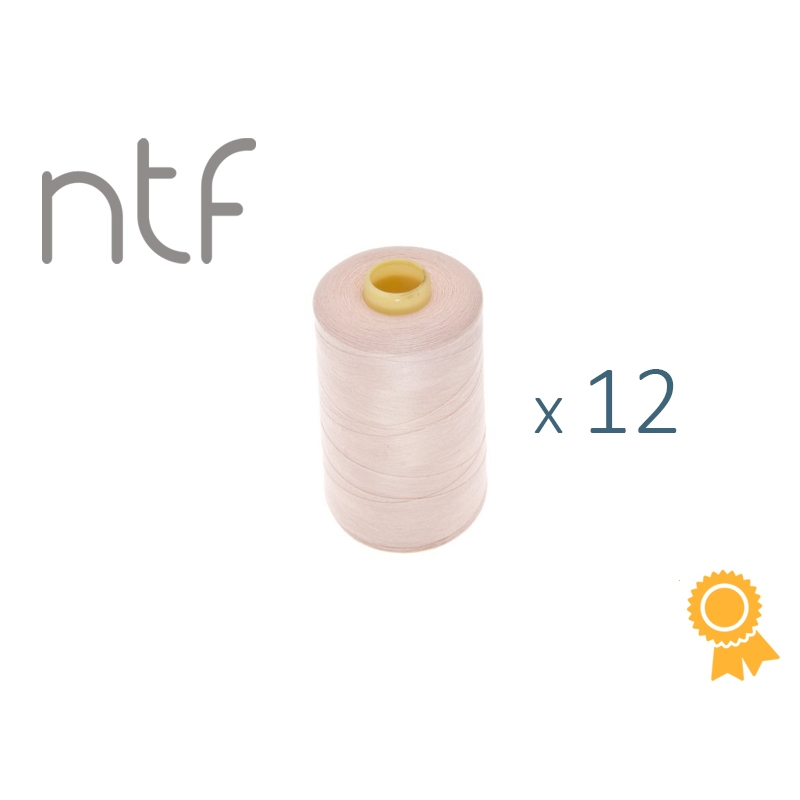 POLYESTER THREADS NTF 40/2 PASTEL PINK A671 1000 M x 12 PCS.