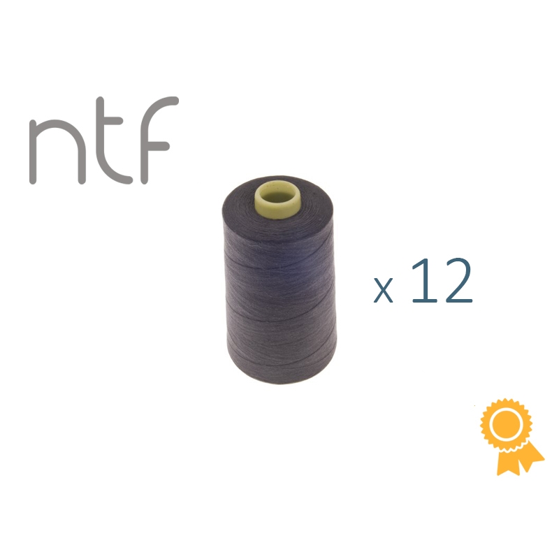 POLYESTER THREADS NTF 40/2 CHARCOAL GREY A745 1000 M x 12 PCS.