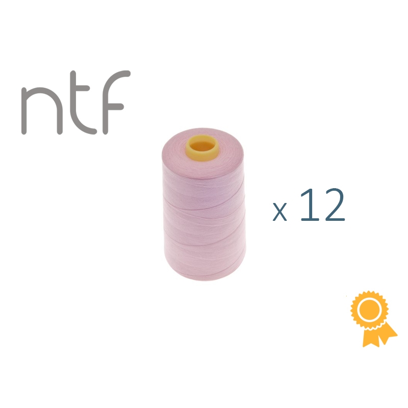 POLYESTER THREADS NTF 40/2 PASTEL PINK A546 1000 M x 12 PCS.