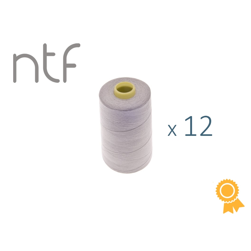 POLYESTER THREADS NTF 40/2 MOUSY A725 1000 M x 12 PCS.