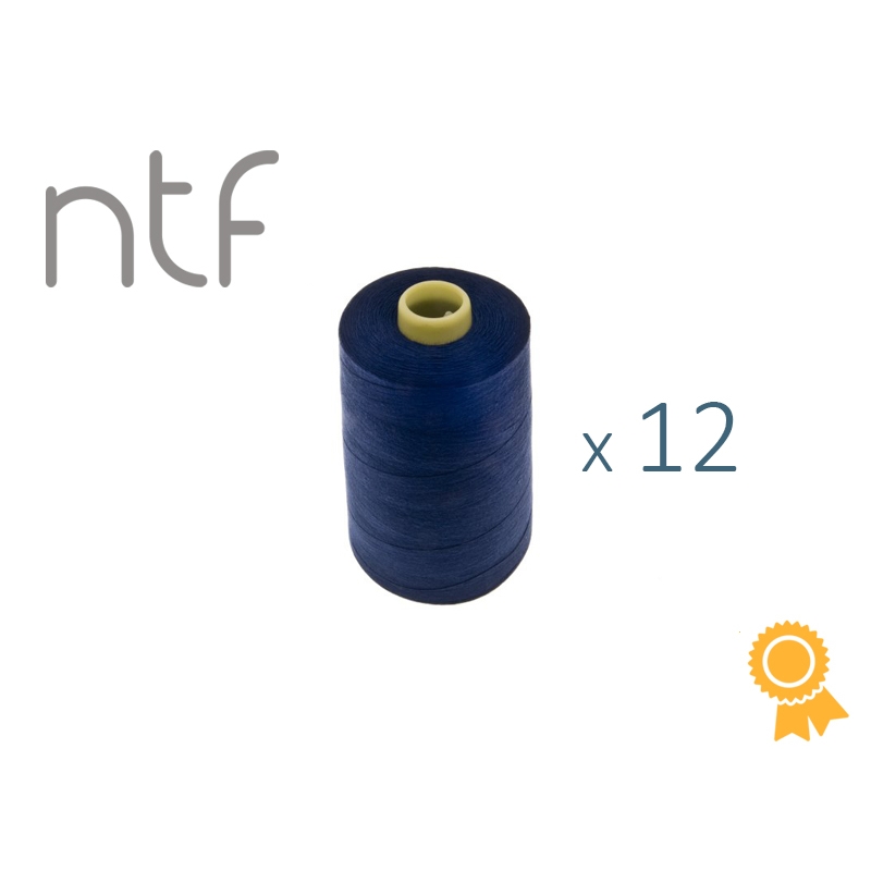Nici poliestrowe NTF 120 (40/2)  jeansowe A802 1000 m x 12 szt.