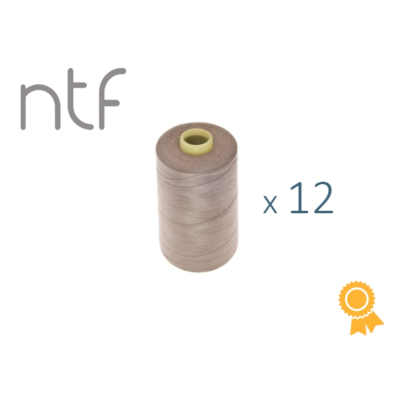 POLYESTER THREADS NTF 40/2 DARK TAUPE A870 1000 M x 12 PCS.