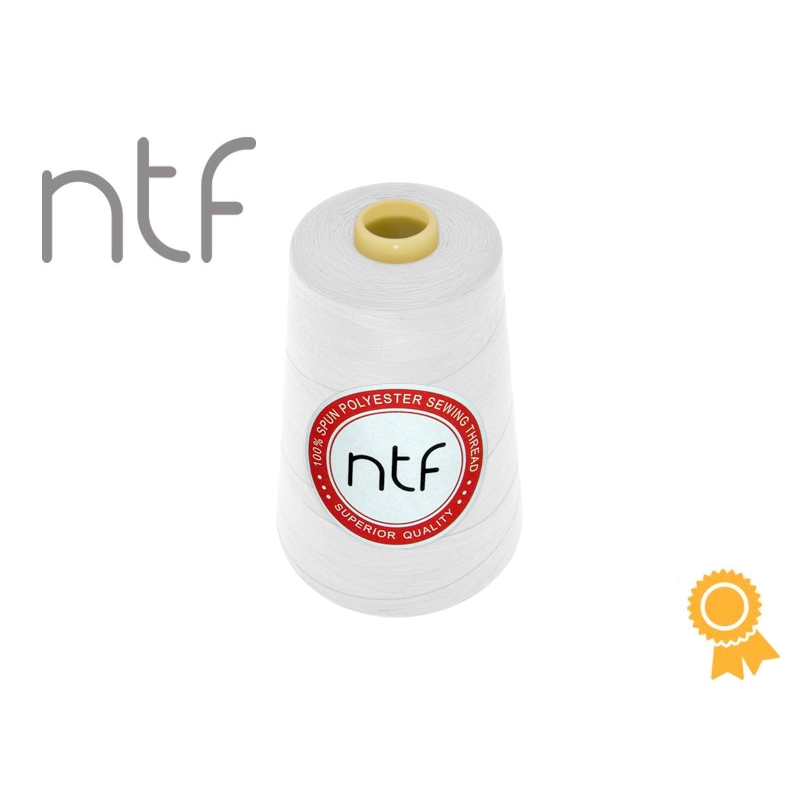 POLYESTER THREADS NTF 40/3 WHITE A502 5000 YD