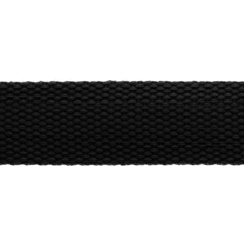 Taśma nośna polycotton 25x2 mm (D 580) czarna