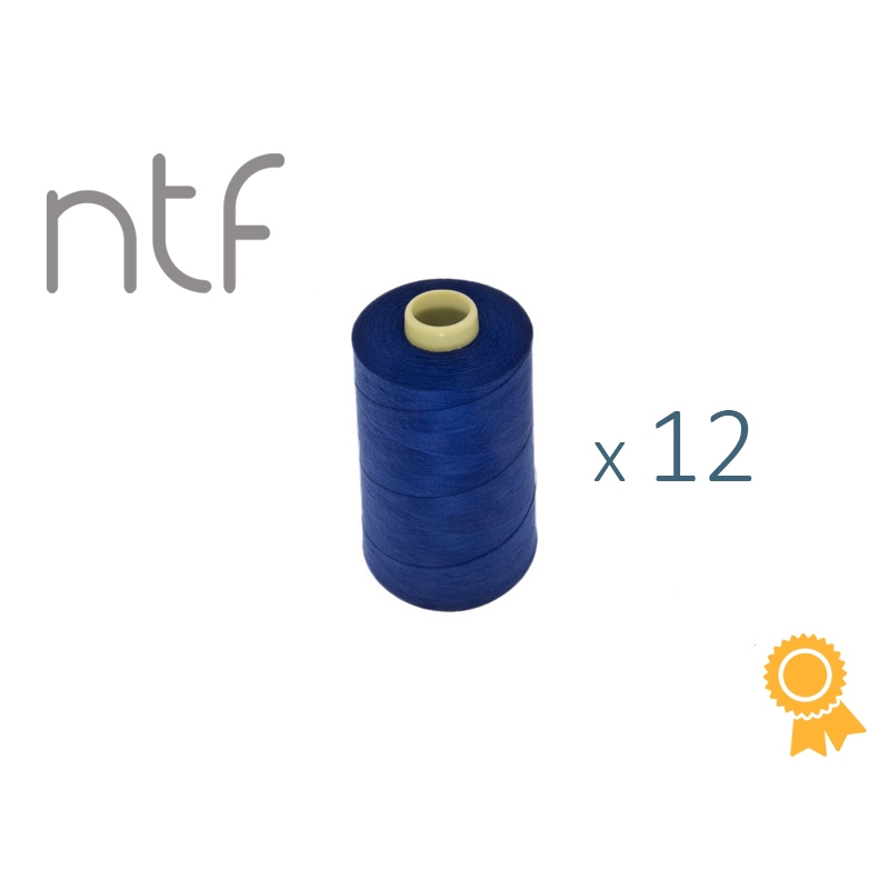 Nici poliestrowe NTF 120 (40/2)  kobaltowe A794 1000 m x 12 szt.