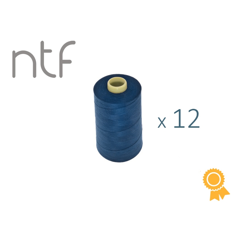 POLYESTER THREADS NTF 40/2 PRUSSIAN BLUE A798 1000 M x 12 PCS.