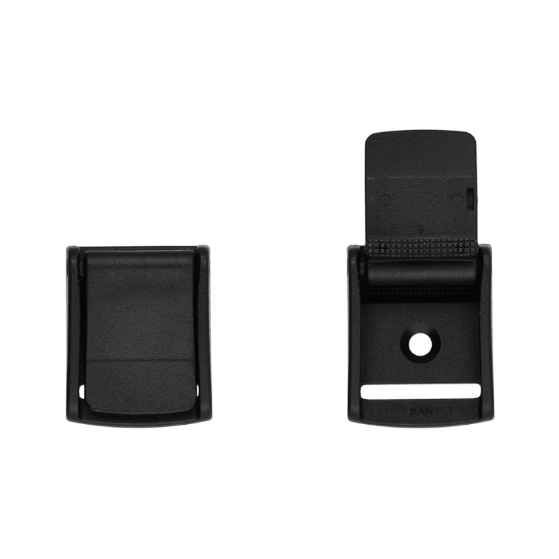 Plastic toggle clip for webbing 25 mm Zenon black 100 pcs
