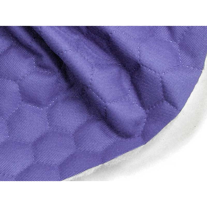 Quilted polyester fabric Oxford 600d pu*2 waterproof honeycomb (252) violet 160 cm 25 mb