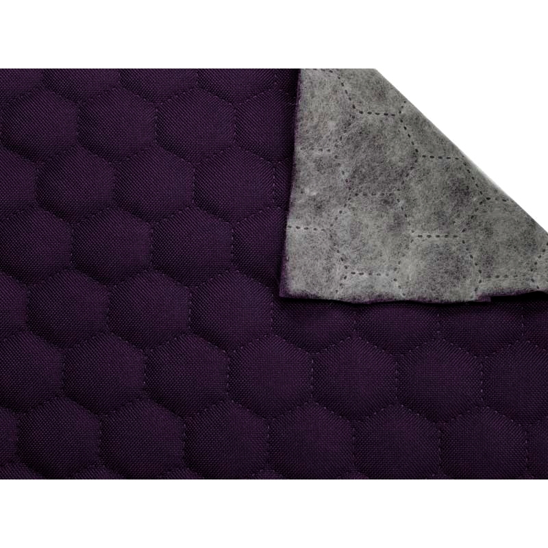 Quilted polyester fabric Oxford 600d pu*2 waterproof honeycomb (689) violet 160 cm 25 mb