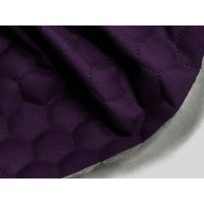 Tkanina Oxford pikowana wodoodporna plastry miodu (689) fioletowa 25 mb