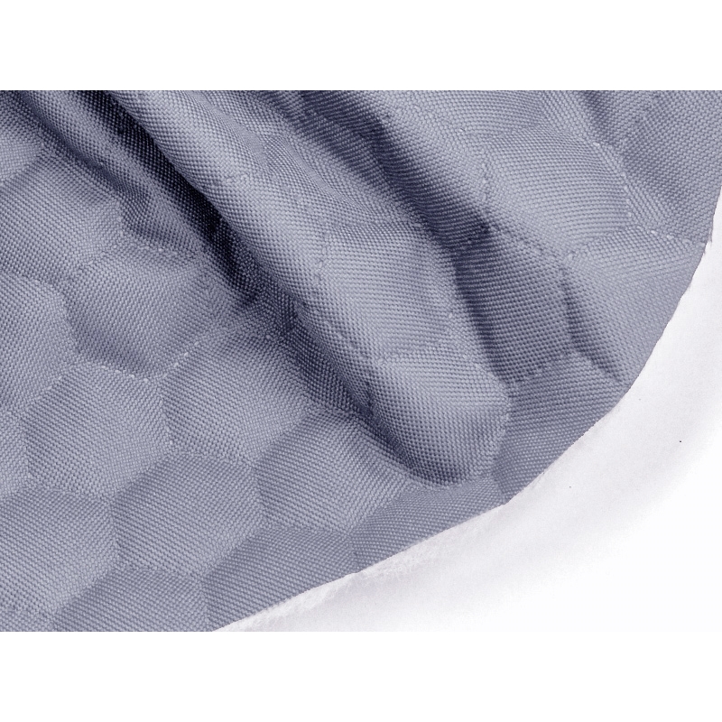 Quilted polyester fabric Oxford 600d pu*2 waterproof honeycomb (095) light violet 160 cm 25 mb