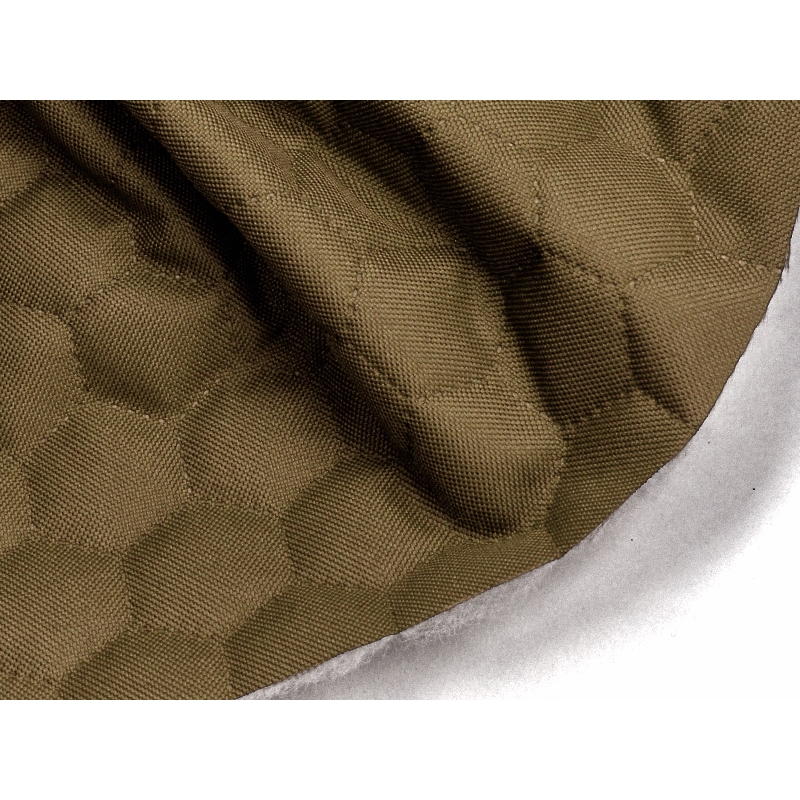 Polyester-steppstoff 600d pu-beschichtet bienenwabe beige 160 cm 1 lm