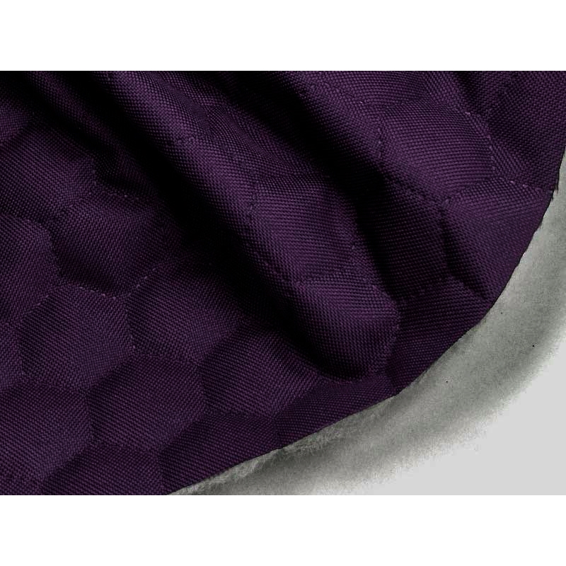 Prošívaná polyesterová tkanina 600d pu plástev fialová 160 cm 1 m