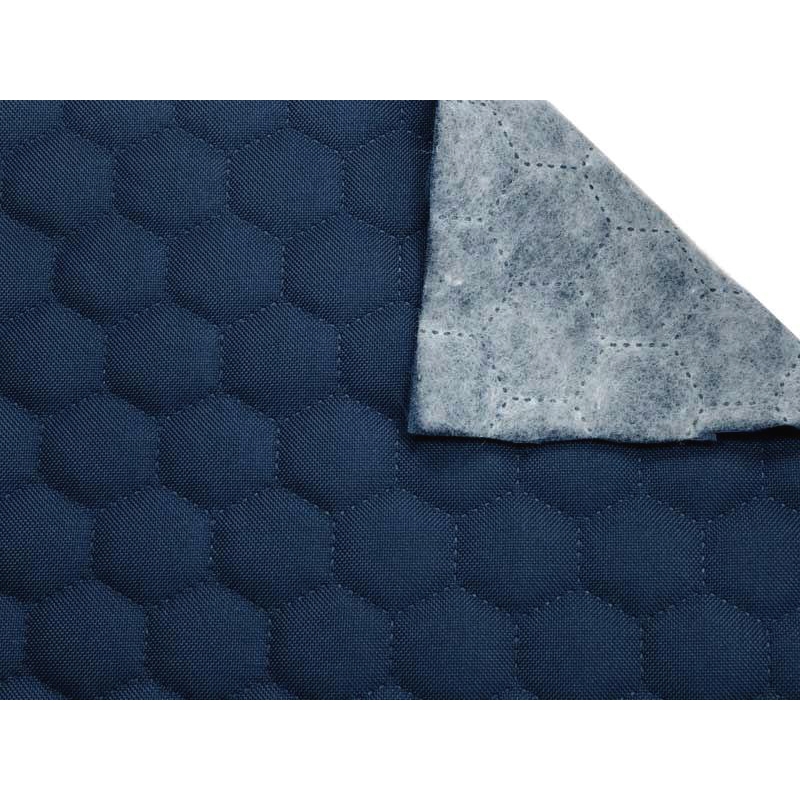 Quilted polyester fabric Oxford 600d pu*2 waterproof honeycomb (558) navy blue 160 cm 1 mb