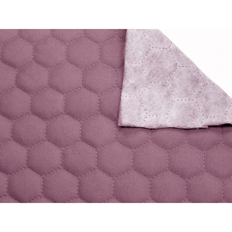 Prošívaná polyesterová tkanina 600d pu plástev fialová 160 cm 1 m
