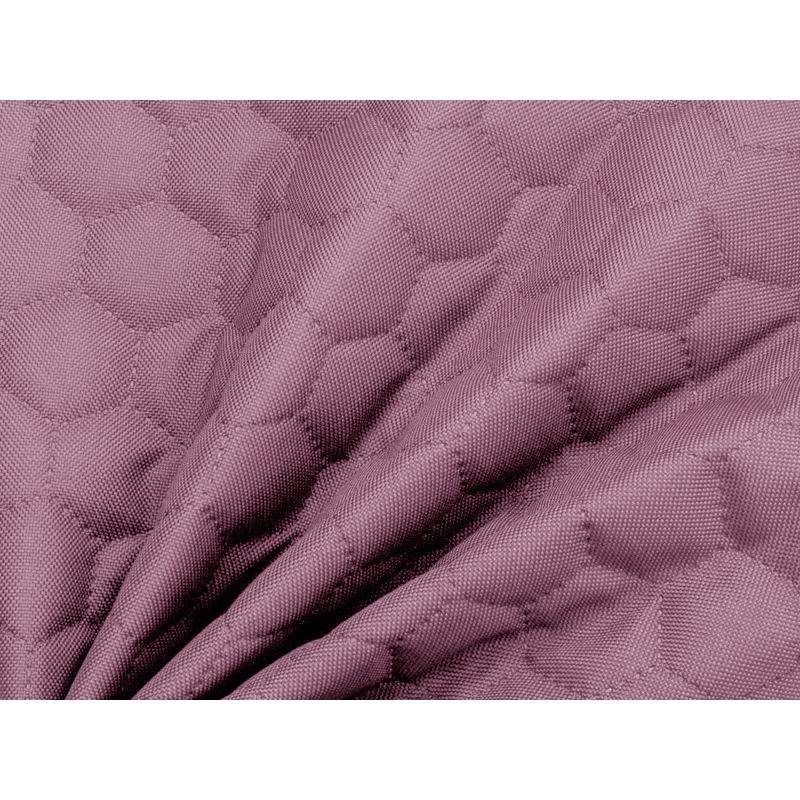 Quilted polyester fabric Oxford 600d pu*2 waterproof honeycomb (244) violet 160 cm 1 mb
