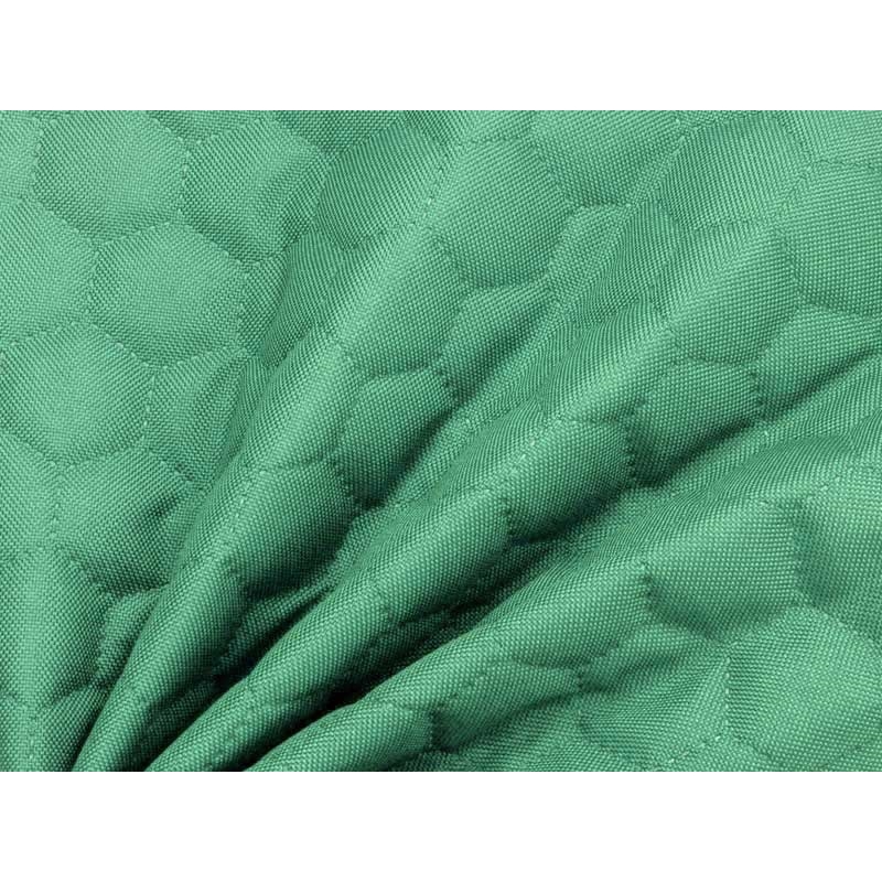 Quilted polyester fabric Oxford 600d pu*2 waterproof honeycomb (533) mint 160 cm 25 mb