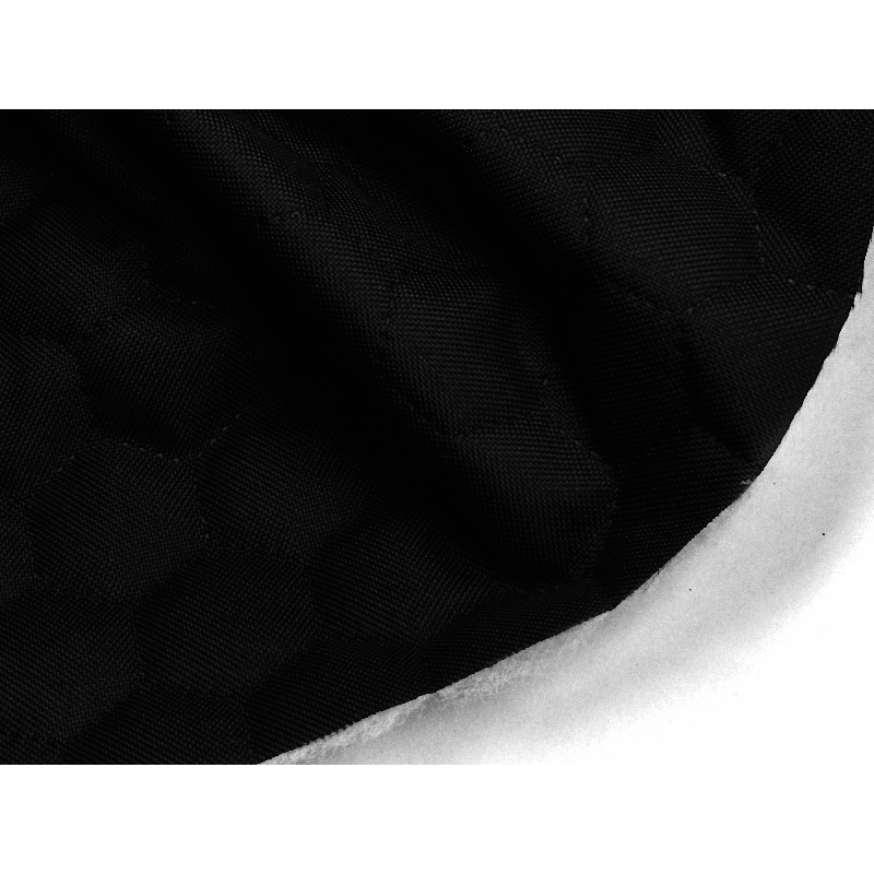 Polyester-steppstoff 600d pu-beschichtet bienenwabe schwarz 160 cm