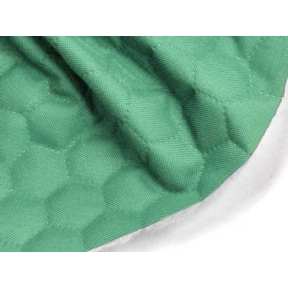 Tkanina Oxford pikowana wodoodporna plastry miodu (533) miętowa