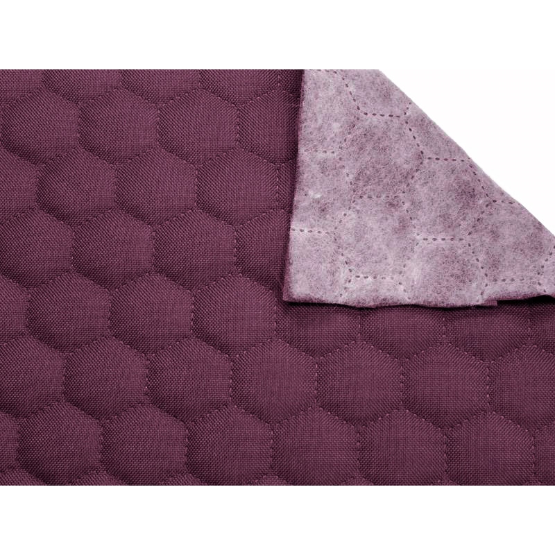 Quilted polyester fabric Oxford 600d pu*2 waterproof honeycomb (285) violet 160 cm 25 mb
