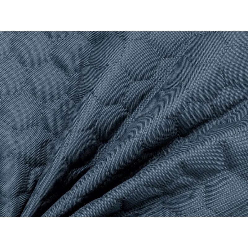 Quilted polyester fabric Oxford 600d pu*2 waterproof honeycomb (352) blue 160 cm 25 mb