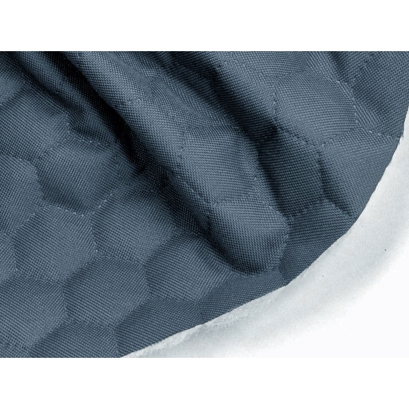 Tkanina Oxford pikowana wodoodporna plastry miodu (352) niebieski 25 mb