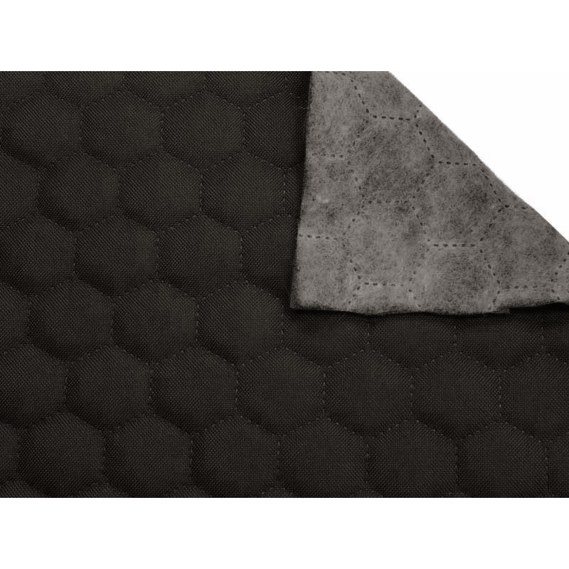 Quilted polyester fabric Oxford 600d pu*2 waterproof honeycomb (301) graphite 160 cm 25 mb