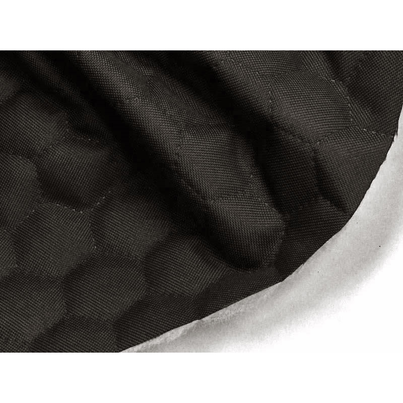 Polyester-steppstoff 600d pu-beschichtet bienenwabe grafitgrau 160 cm 25 lm