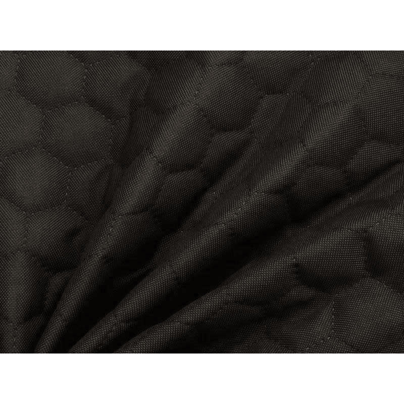 Quilted polyester fabric Oxford 600d pu*2 waterproof honeycomb (301) graphite 160 cm 25 mb