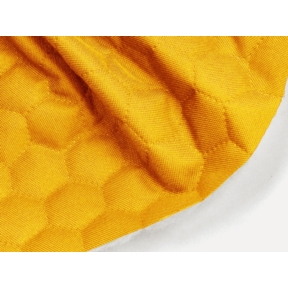 Tkanina Oxford pikowana wodoodporna plastry miodu (056) żółta