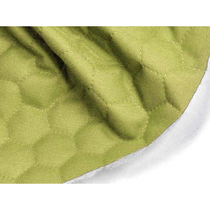 Quilted polyester fabric Oxford 600d pu*2 waterproof honeycomb (041) light green 160 cm 25 mb