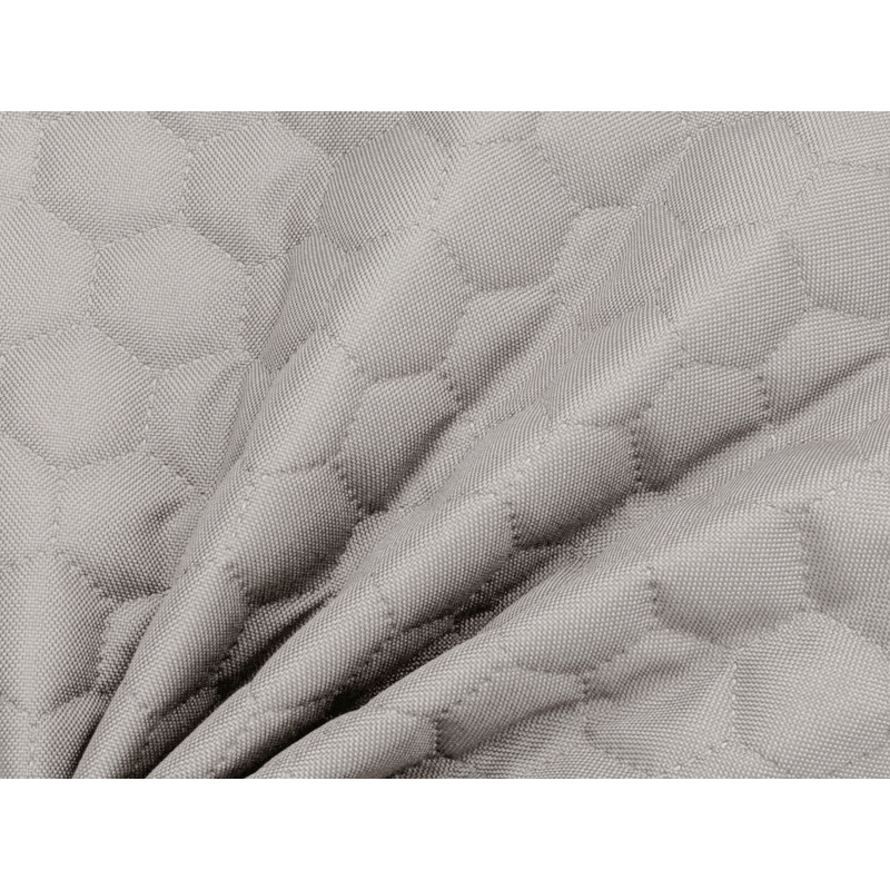 Polyester-steppstoff 600d pu-beschichtet bienenwabe (119) grau 160 cm 1 lm