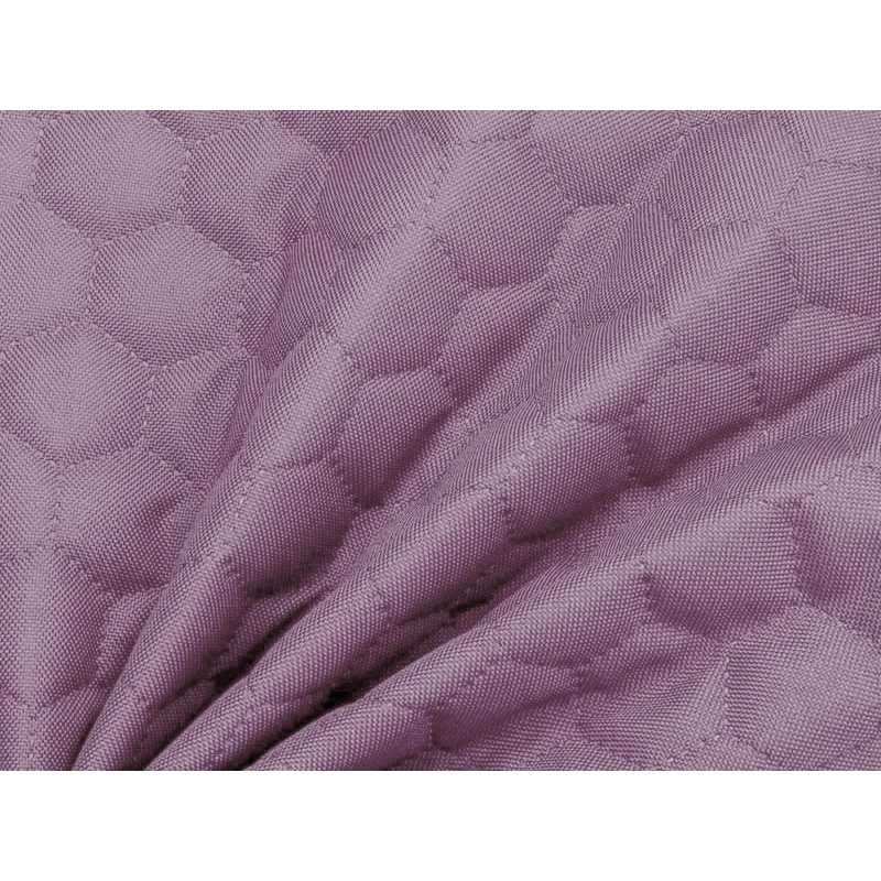 QUILTED POLYESTER FABRIC OXFORD 600D PU*2 WATERPROOF HONEYCOMB (663) LIGHT VIOLET 160 CM 25 MB