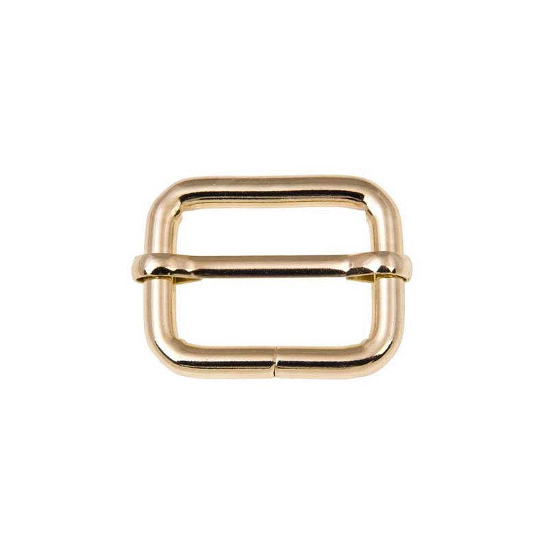 EXTRA SHINING METAL SLIDE  BUCKLE 35/25/6 MM GOLD  WIRE 1 PCS