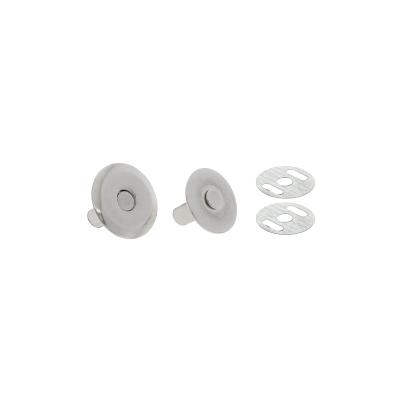 Magnetic button round 14/16 mm nickel 200 pcs