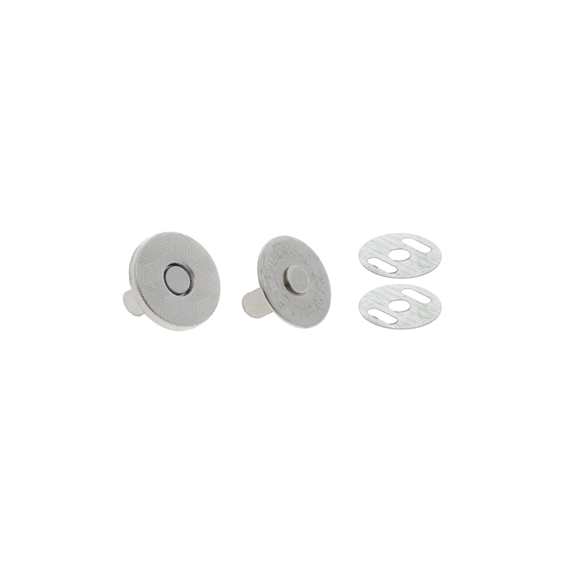 Magnetic button round 14/14 mm nickel 200 pcs