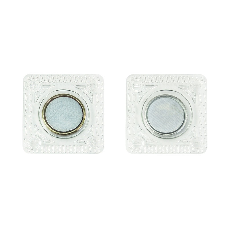 Magnetic button round with cover 18 mm nickel pcs