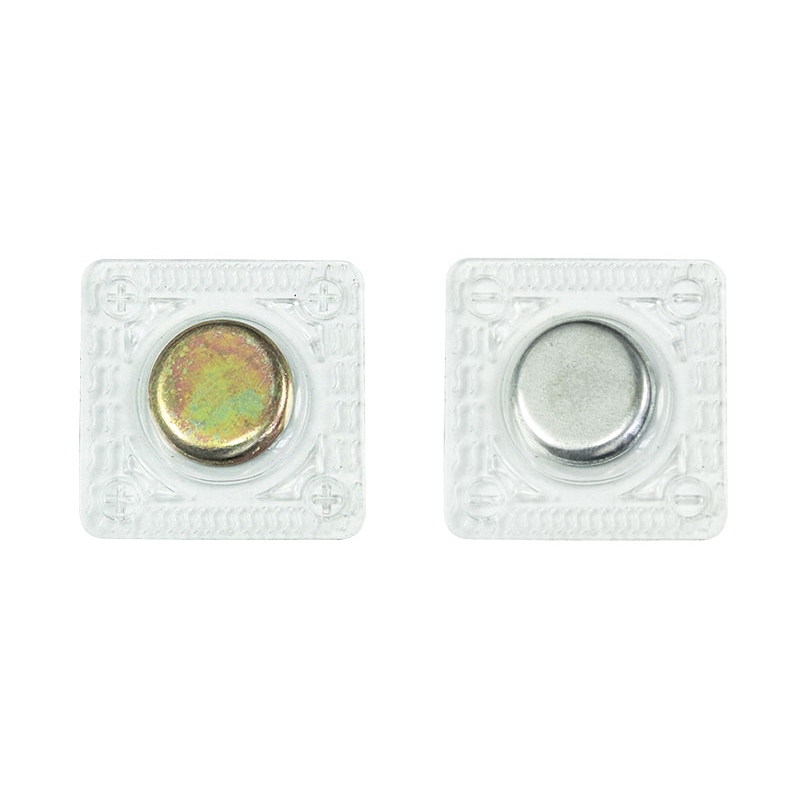 Magnetic button round with cover 18 mm nickel pcs