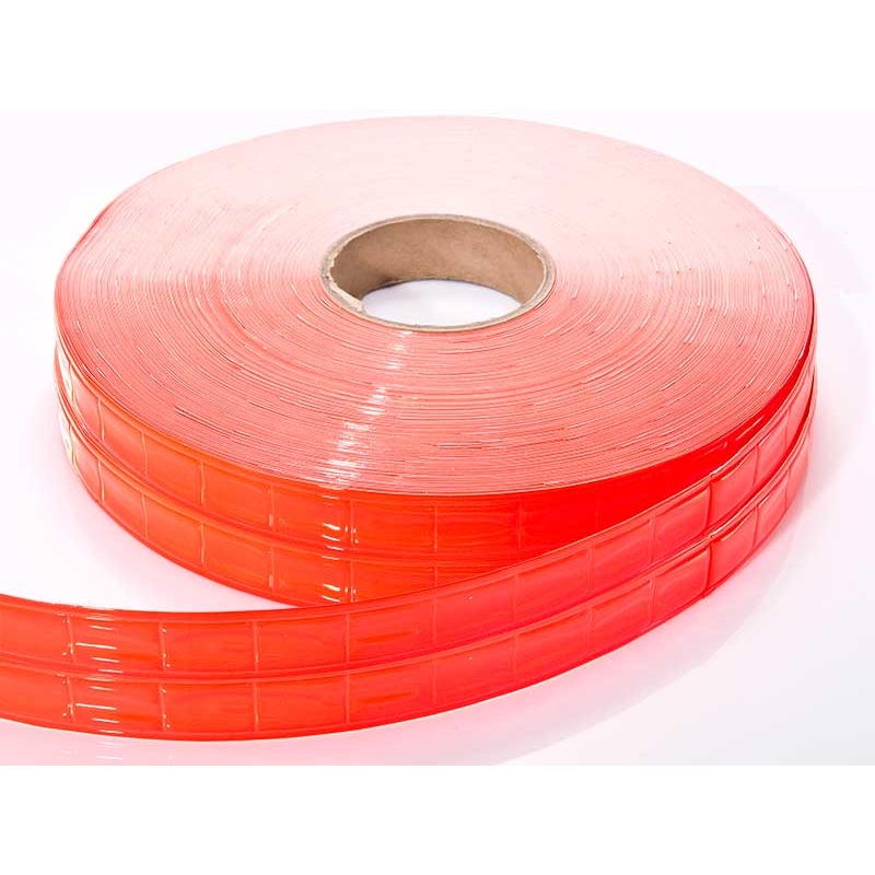 Reflective webbing tape 50 mm orange 50 mb