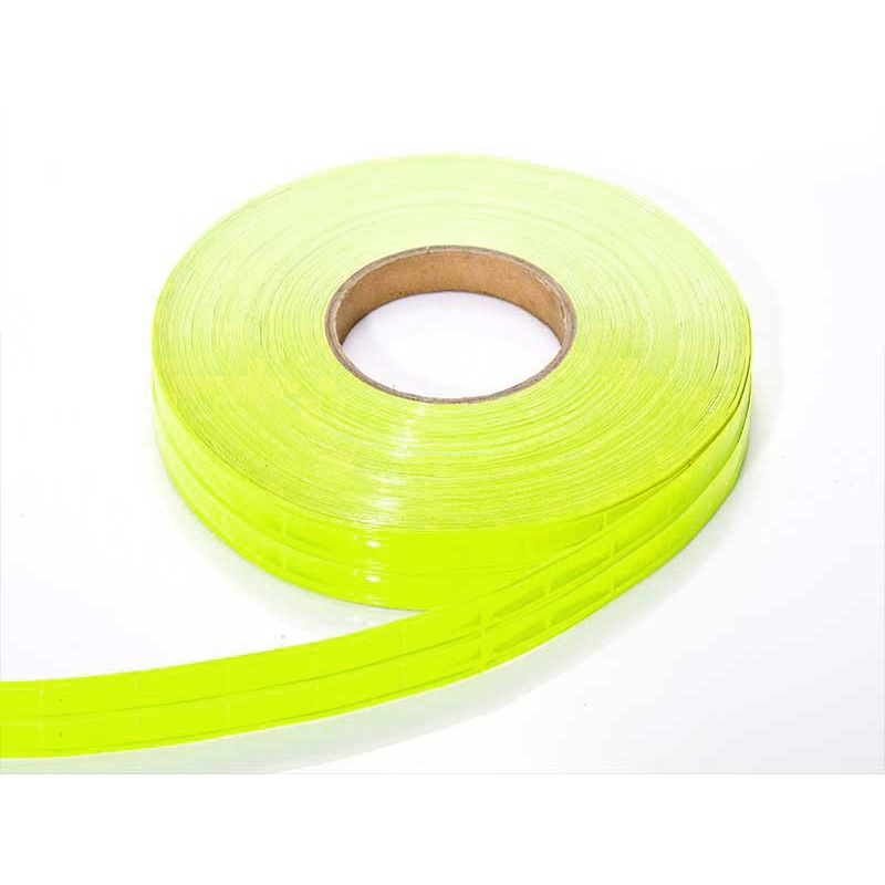 Reflective webbing tape 50 mm yellow 50 mb